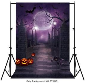 img 3 attached to 🎃 OurWarm 5x7ft Halloween Photo Backdrop: Enhance Halloween Party Decorations with Photography Background and Cloth Props