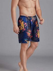 img 3 attached to GERINLY Printed Elastic Waistband Sleepwear Men's Clothing