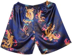 img 1 attached to GERINLY Printed Elastic Waistband Sleepwear Men's Clothing