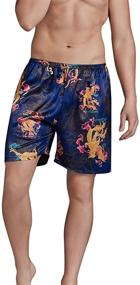 img 4 attached to GERINLY Printed Elastic Waistband Sleepwear Men's Clothing