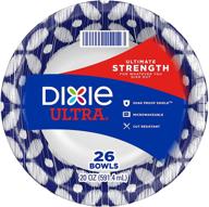 🍽 dixie ultra paper bowls 20oz, dinner or lunch size disposable bowls, 26 count - 1 pack (packaging and design may vary) logo