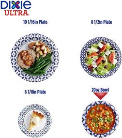 img 1 attached to 🍽 Dixie Ultra Paper Bowls 20oz, Dinner or Lunch Size Disposable Bowls, 26 Count - 1 Pack (Packaging and Design May Vary)