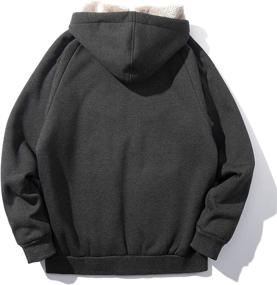 img 3 attached to Gihuo Winter Sherpa Hoodie Sweatshirt Sports & Fitness for Team Sports