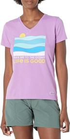 img 2 attached to Life Good Crusher T Shirt Sunshine Outdoor Recreation in Outdoor Clothing