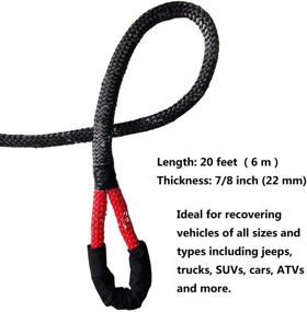 img 3 attached to High-Performance 7/8'' x 20' Off-Road Double Braided Recovery Rope - 28,600 lbs Break Strength