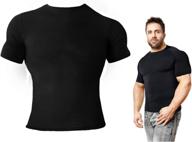 copper compression short sleeve men's recovery t-shirt: optimal support fit for active men logo