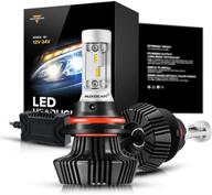 🔆 auxbeam 9007 led headlight bulb bi-color nf-b2 series hb5 conversion kit - super bright 3000k 6500k hi-lo beam led bulbs (pack of 2) - 1 yr warranty logo