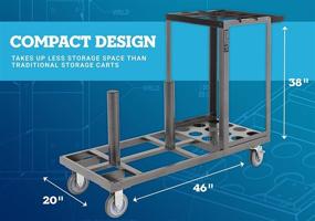 img 2 attached to 🚶 US Weight Statesman Stanchion Cart Kit: 12 Premium Silver Steel Stanchions for Efficient Crowd Control