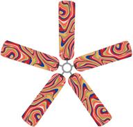 🌈 rainbow swirl ceiling fan blade covers - innovative fan blade designs логотип