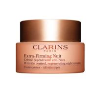 clarins extra-firming wrinkle control regenerating night cream - powerful unisex care, 1.6oz logo