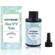 💎 let's resin clear uv resin hard type 120g: ideal for casting, coating, & jewelry making with uv resin molds - transparent uv light cure solar glue logo