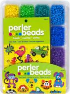 🎨 assorted fuse bead tray with perler bead pattern book - ideal for kids crafts, 4001 pcs logo