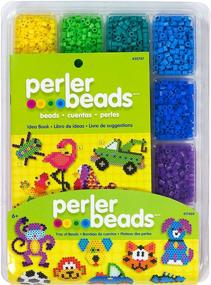 img 4 attached to 🎨 Assorted Fuse Bead Tray with Perler Bead Pattern Book - Ideal for Kids Crafts, 4001 pcs
