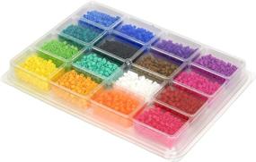 img 2 attached to 🎨 Assorted Fuse Bead Tray with Perler Bead Pattern Book - Ideal for Kids Crafts, 4001 pcs