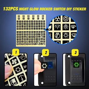 img 1 attached to 🔌 Nilight 5 Gang Rocker Switch Panel Pre-Wired Aluminum with Dual USB Cigarette Lighter Socket Voltmeter 12V-24V DC for Cars RVs Trucks, 90118H