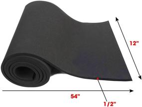 img 2 attached to 🛡️ Dualplex Neoprene Sponge Foam Rubber Sheet Roll, 12X54 inches X 1/2 inch Thick, Ideal Padding for Cosplay & DIY Projects - Easy to Cut, Non-Adhesive, Multi-Functional Soundproof Rubber Foam Sheet