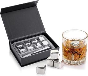 img 4 attached to 🥃 Chill Out with a Whiskey Stones Gift Set: Refreezable Perfection