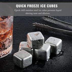 img 1 attached to 🥃 Chill Out with a Whiskey Stones Gift Set: Refreezable Perfection