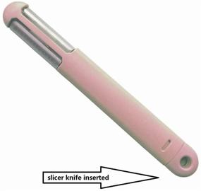 img 2 attached to 🍴 Napoling Multi-function 3 in 1 Stainless Steel Peeler: Versatile Julienne Grater & Slicer (Sakura Pink)