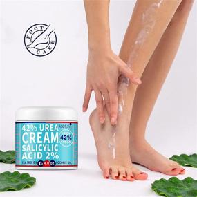 img 1 attached to 👣 Urea 42% Foot Cream with Salicylic Acid - 4 Oz for Moisturizing, Rehydrating, and Nourishing Dry Skin on Feet, Knees, and Elbows