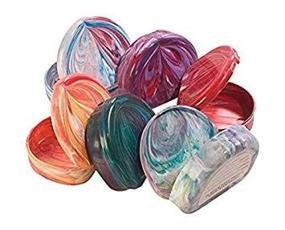 img 2 attached to Pack of 3 Practicon 7086011 Designer Marbled Color Cases (Colors May Vary)