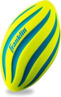 franklin sports foam football: ideal for practice, backyard play, and small kids – spiral design, 9 inches, black логотип