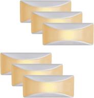 🔆 6-pack mr. beams mb500a-wht-06-00 led dusk to dawn stair night light, white (6 count) логотип