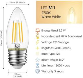 img 2 attached to LVWIT Non-Dimmable Decorative Candelabra: A Stunning Lighting Option