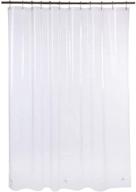 amazerbath plastic shower curtain: heavy duty clear stones, thick 72x72 inches eva 8g bathroom curtains logo