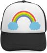 trucker cute rainbow polyester adjustable boys' accessories and hats & caps logo