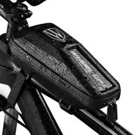 elegant choise waterproof bicycle frame bag with double zipper handlebar for iphone 12 11 xr xs x 8 7 samsung s21 note20 s20 s10+ s9 s8 logo