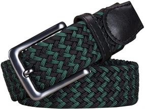 img 1 attached to 👗 Elastic Stretch Woven Braided Women's Belts by AGEA - Versatile Accessories