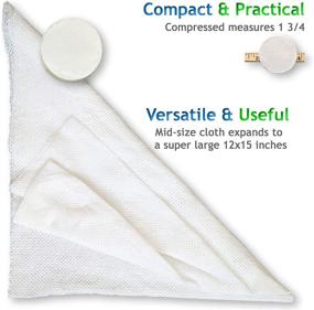 img 1 attached to 🧽 Expandable Multi-Purpose Wash Cloths by Wysi Wipe - Just Add Water! 2 Rolls of 20 Pucks (Total 40 Pucks)