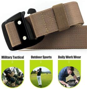 img 3 attached to WYuZe Tactical Military Elastic Stretch Men's Accessories and Belts