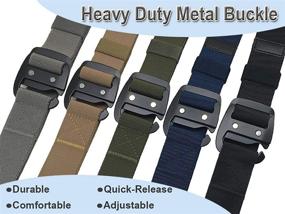 img 1 attached to WYuZe Tactical Military Elastic Stretch Men's Accessories and Belts