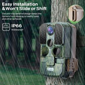 img 2 attached to 📷 Advanced 24MP 1080P Trail Camera with Rapid 0.3s Trigger Time, 120° Wide Angle Lens, and 2.4&#34; LCD - Dr.meter Hunting Camera for Optimal Scouting, Night Vision, and Waterproof Performance