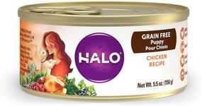 img 4 attached to 🐶 Halo Grain-Free Wet Puppy Food, Wellness Chicken Puppy Food, 5.5oz Can, Pack of 12