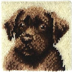 img 3 attached to 🐶 Wonderart Latch-Hook Kit - Chocolate Dog, 12x12 inches