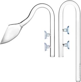 img 4 attached to 🌿 JARDLI Glass Lily Pipe Inflow & Violet Outflow - Enhancing Aquascaping in Aquarium Planted Tanks