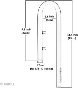 img 2 attached to 🌿 JARDLI Glass Lily Pipe Inflow & Violet Outflow - Enhancing Aquascaping in Aquarium Planted Tanks