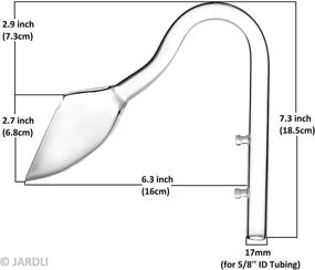 img 3 attached to 🌿 JARDLI Glass Lily Pipe Inflow & Violet Outflow - Enhancing Aquascaping in Aquarium Planted Tanks