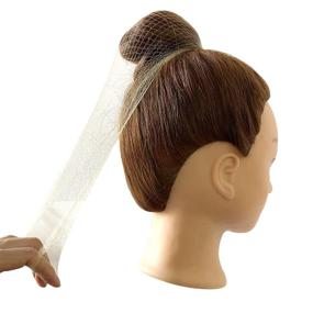 img 1 attached to 👱 Blonde Hair Nets for Women Bun - 20Pcs, Elastic Edge Mesh - Invisible & Effective