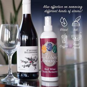 img 1 attached to 🍷 Wine Away Red Wine Stain Remover: Effective Fabric, Upholstery, and Carpet Cleaner Spray Solution - Remove Wine Spots, Vanish Stains - Spray and Wash Laundry- Citrus Scent - 12 oz + 2 oz