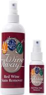 🍷 wine away red wine stain remover: effective fabric, upholstery, and carpet cleaner spray solution - remove wine spots, vanish stains - spray and wash laundry- citrus scent - 12 oz + 2 oz logo