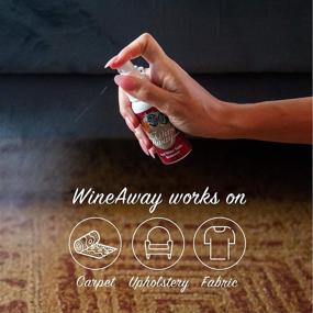 img 2 attached to 🍷 Wine Away Red Wine Stain Remover: Effective Fabric, Upholstery, and Carpet Cleaner Spray Solution - Remove Wine Spots, Vanish Stains - Spray and Wash Laundry- Citrus Scent - 12 oz + 2 oz