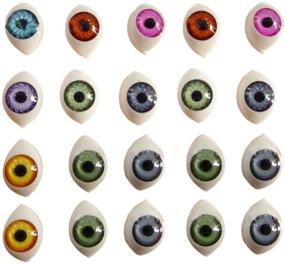 img 4 attached to 👁️ Милистен 100 штук Кукольные глазки: Незаменимые аксессуары для шитья, рукоделия и изготовления кукол