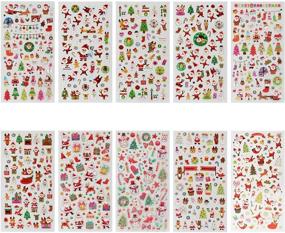 img 4 attached to Gxhong Christmas Scrapbook Self Adhesive Decorations