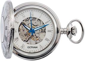 img 3 attached to ⌚ GWC14036S Серебристые механические часы Gotham с крышкой