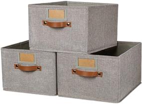 img 4 attached to 📦 OLLVIA 15 7X11 8X8 3 Decorative Rectangular Organizer