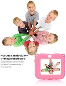 img 3 attached to Hi-Luck Waterproof Children Camera Toys: HD Outdoor Sports Camera Camcorder, Perfect Gift for 3-12 Years Old Boys Girls (Pink)